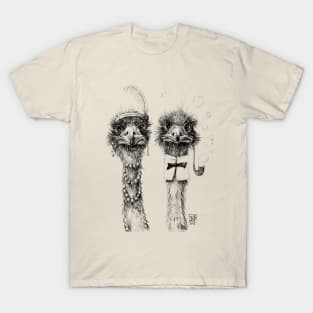 Mr and Mrs Ostrich T-Shirt